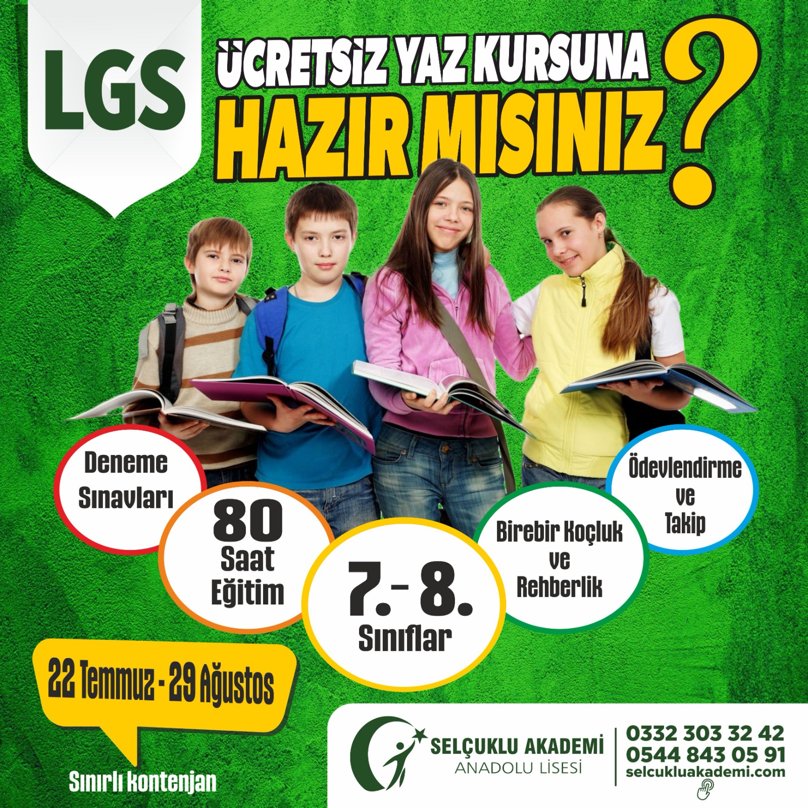 7-8.Sınıf Öğrencilerine Yönelik Yaz Kursu